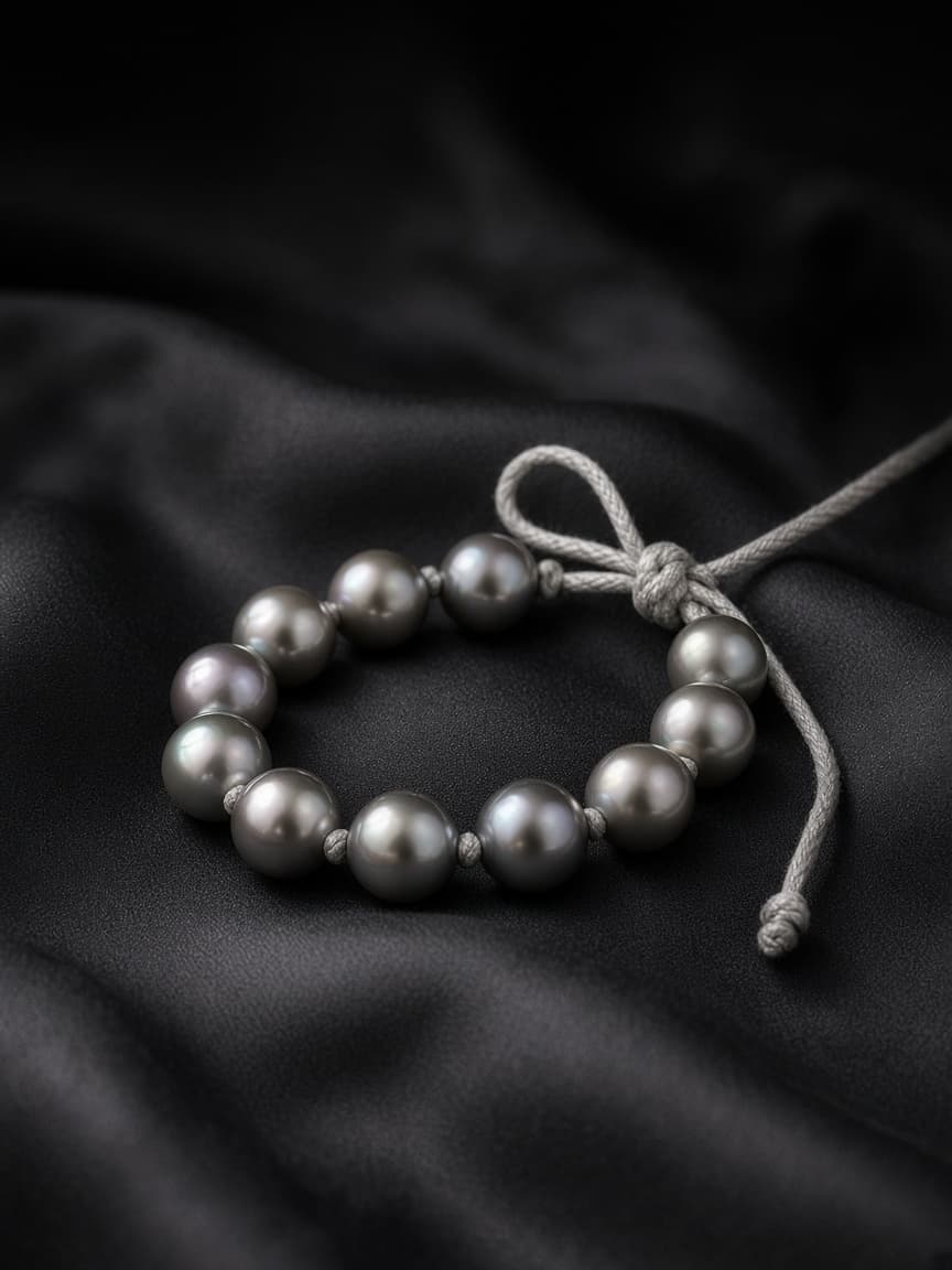 Tahitian Grey Pearl Line